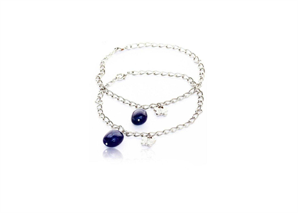 Silver Plated | Gemstone Anklets